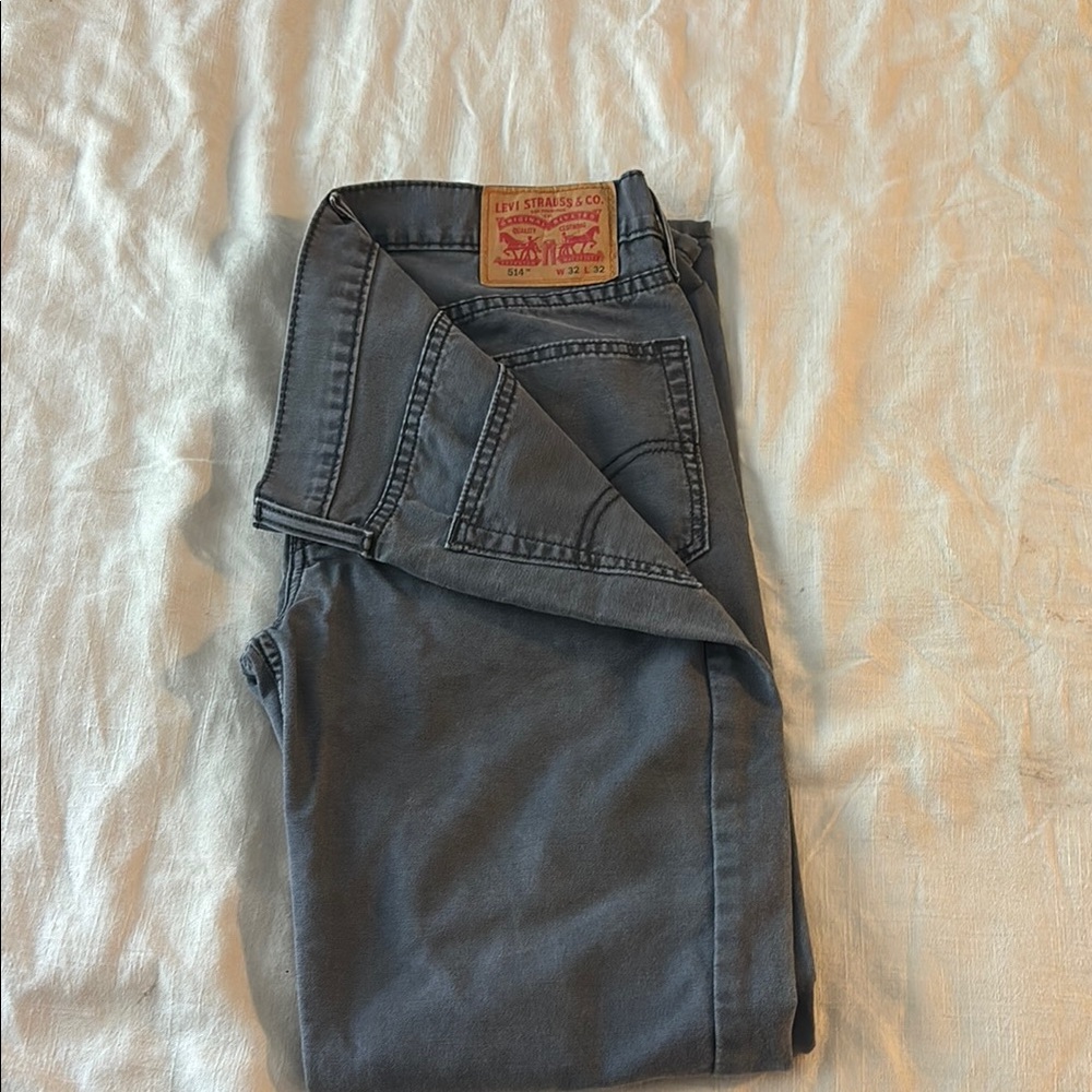 Levi's Men's Charcoal Straight Jeans